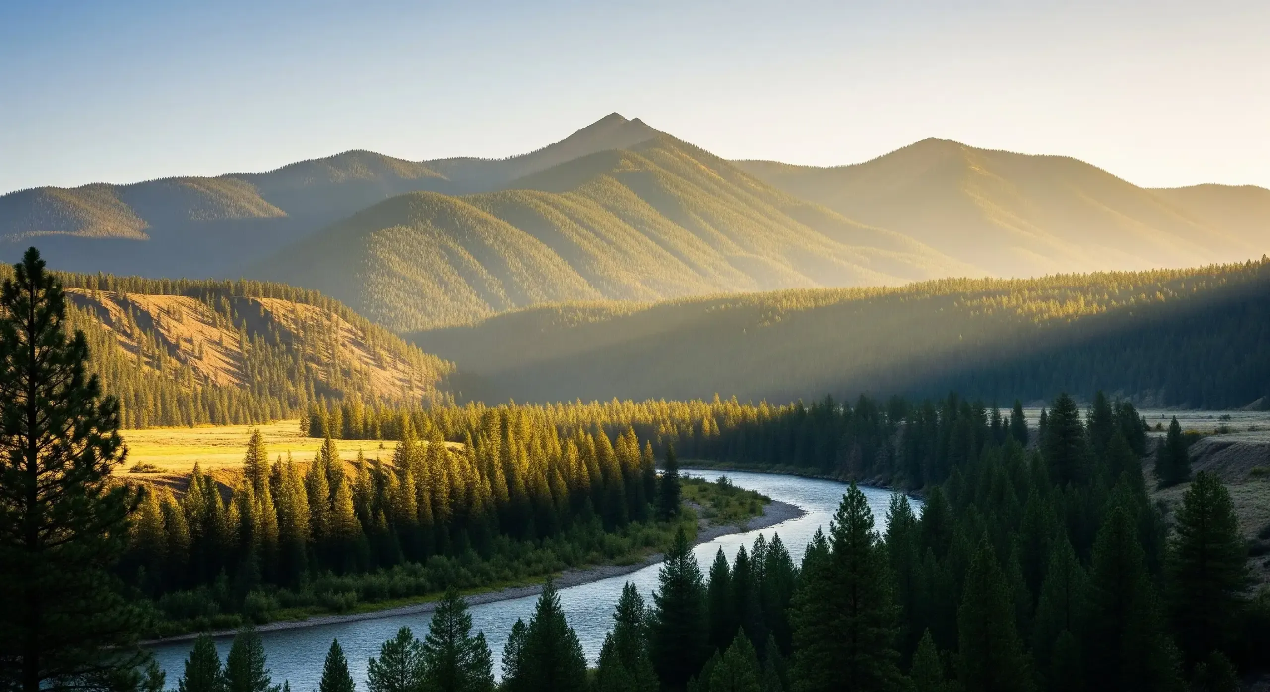 Idaho river landscape
